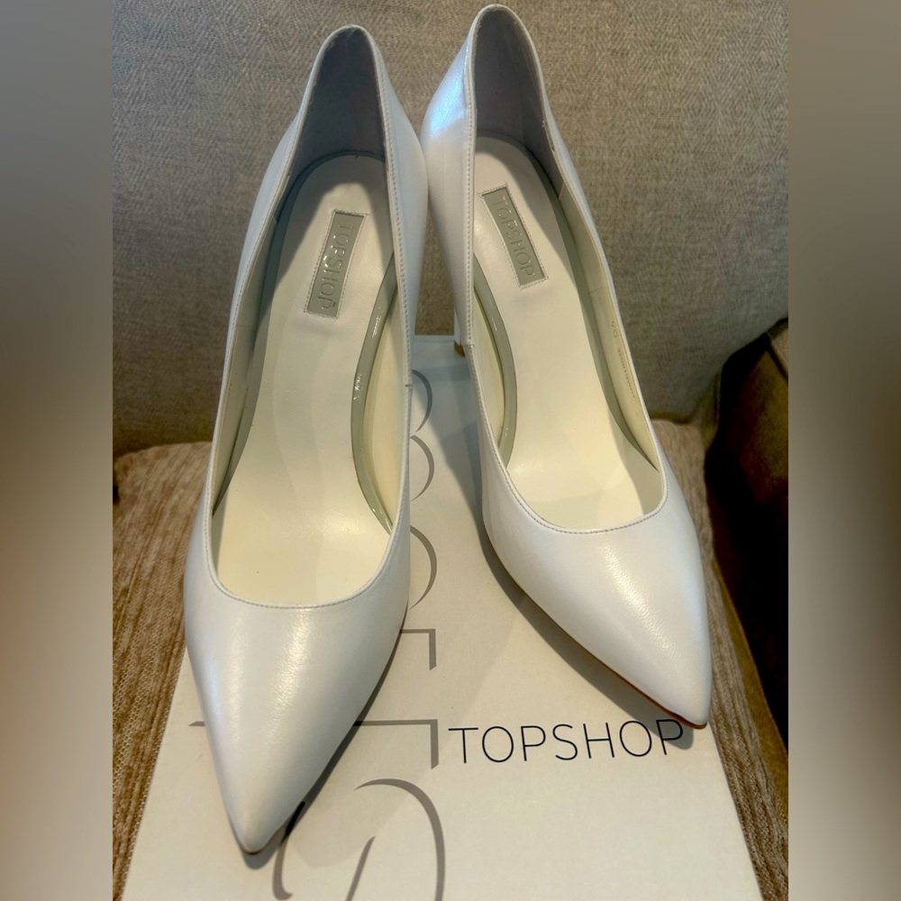 Topshop White Stiletto Heels Classic Design